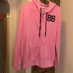 Hooded zip up jacket